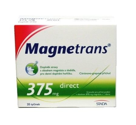 Magnetrans 375 mg 20 tyčinek granulátu