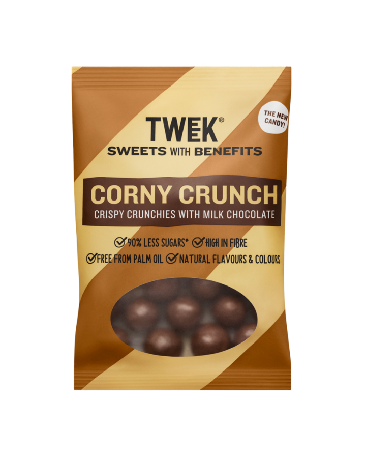 TWEEK Corn crunchers kukuřičné křupky v mléčné čokoládě 60 g