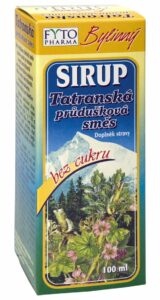 Fytopharma Tatranská průdušková směs bylinný sirup bez cukru 100 ml