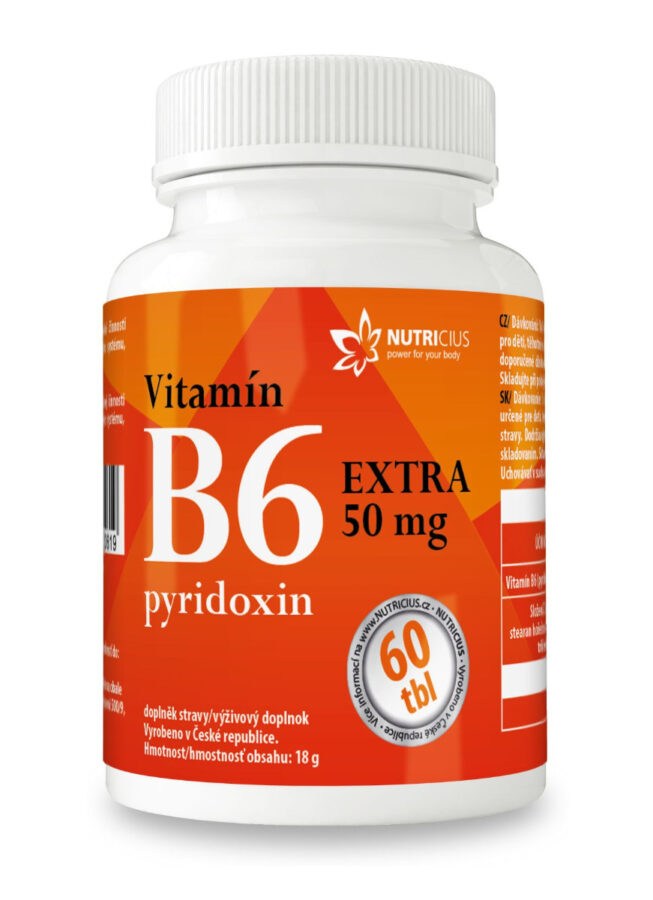 Nutricius Vitamín B6 EXTRA pyridoxin 50 mg 60 tablet