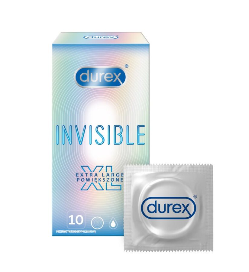 Durex Invisible XL kondomy 10 ks