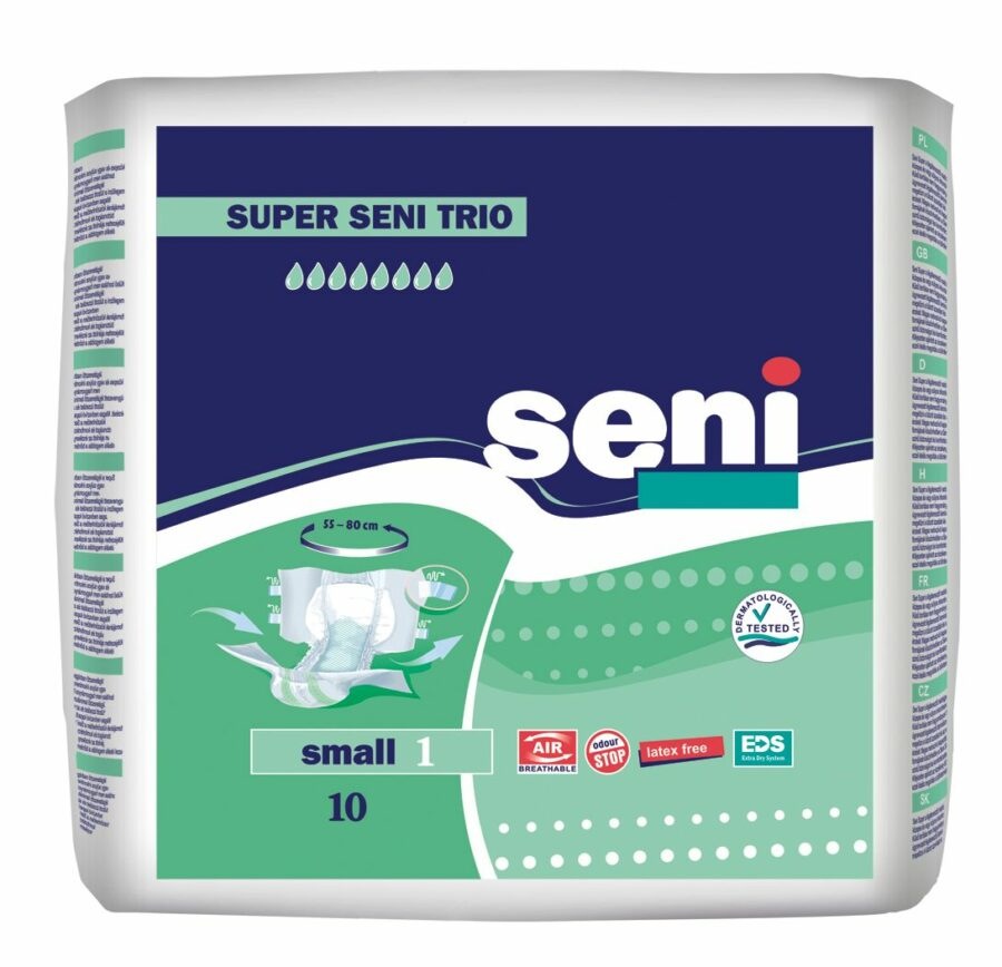 Seni Super Trio Small inkontinenční plenkové kalhotky 10 ks