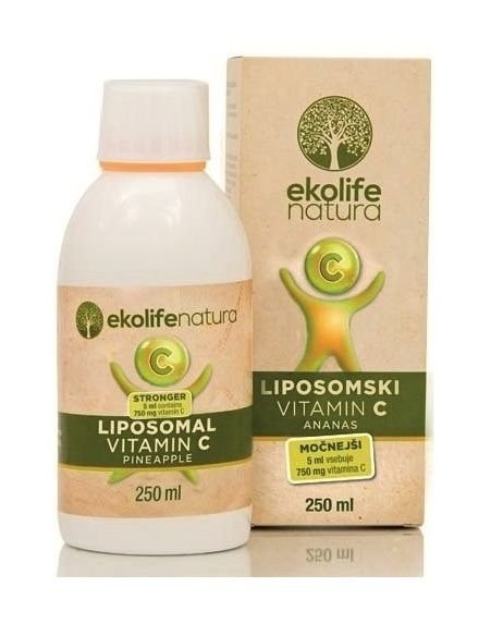 Ekolife Natura Liposomal Vitamin C STRONG 750 mg ananas 250 ml