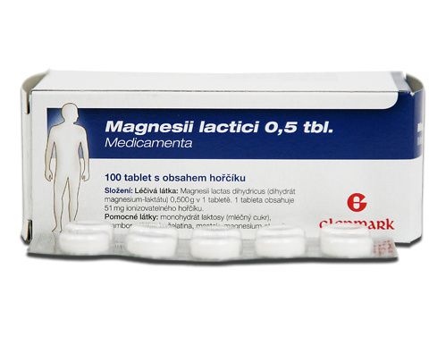Medicamenta Magnesii lactici 0.5 tbl. 100 tablet