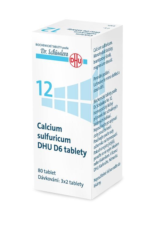 Schüsslerovy soli Calcium sulfuricum DHU D6 80 tablet
