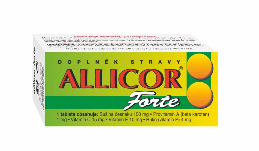 Naturvita Allicor Forte česnek+C+E+P+BETA 60 tablet