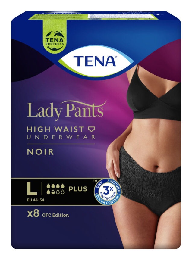 Tena Lady Pants Plus Noir Large inkontinenční kalhotky 8 ks
