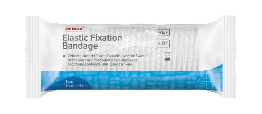 Dr.Max Elastic Fixation Bandage 8 cm x 4 m 1 ks