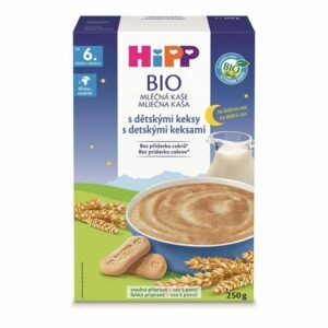 Hipp BIO Mléčná kaše na dobrou noc s dětskými keksy 250 g