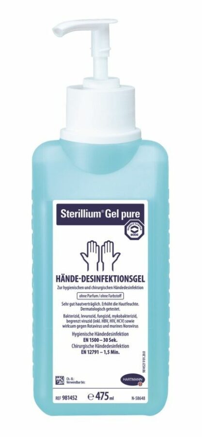 Sterillium Gel pure 475 ml s pumpičkou