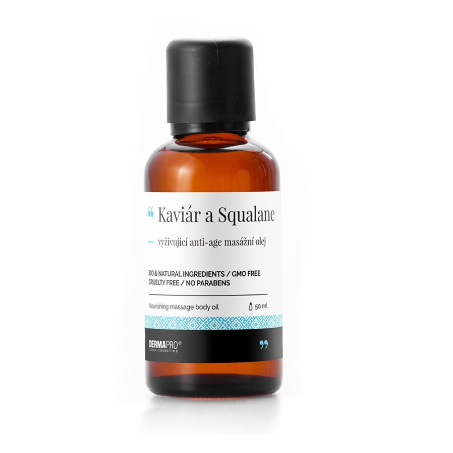 DERMAPRO Kaviár a Squalane vyživující anti-age masážní olej 50 ml