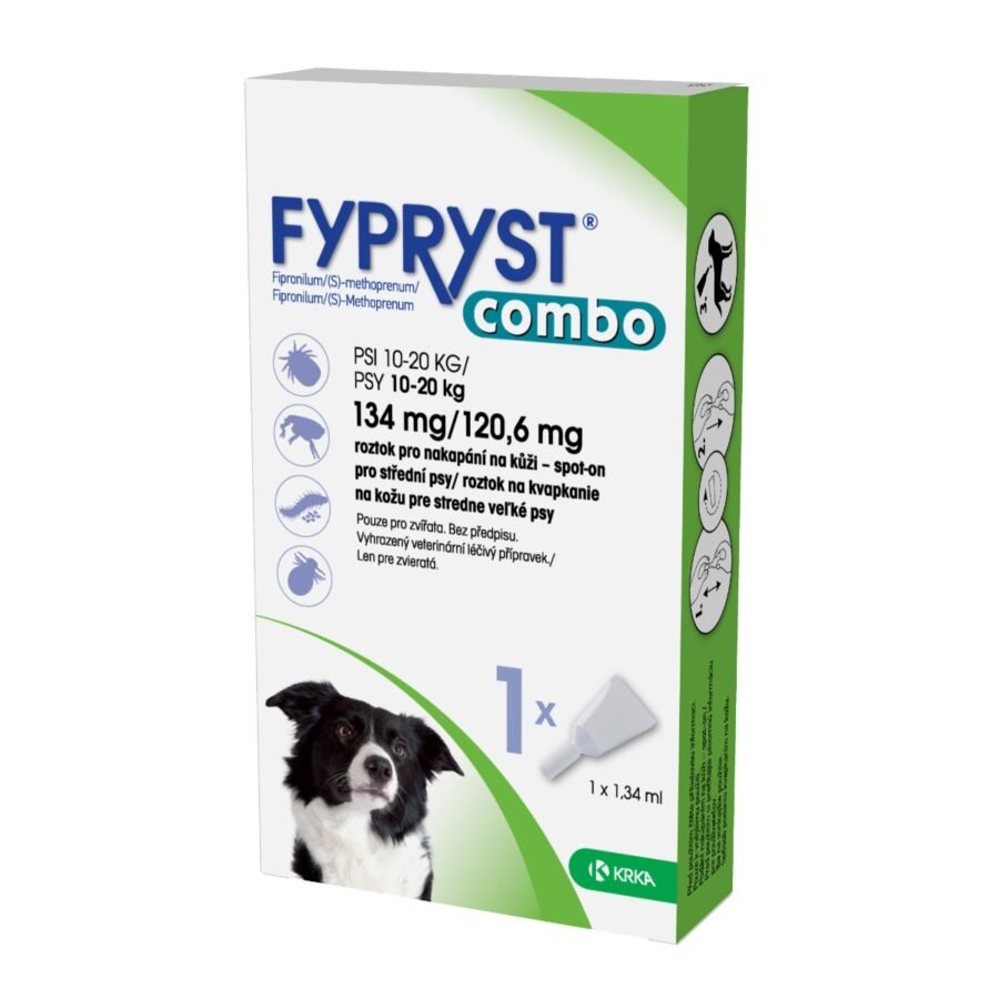 Fypryst Combo spot-on pro střední psy 10-20 kg 134 mg/120