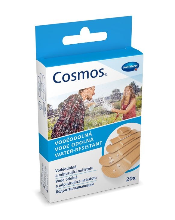 Cosmos Water-resistant strips 5 velikostí náplast 20 ks