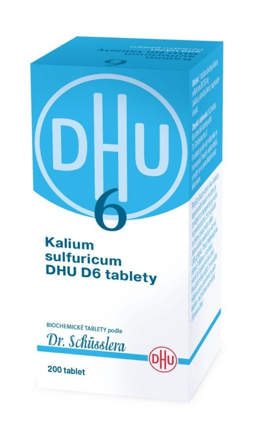 Schüsslerovy soli Kalium sulfuricum DHU D6 200 tablet