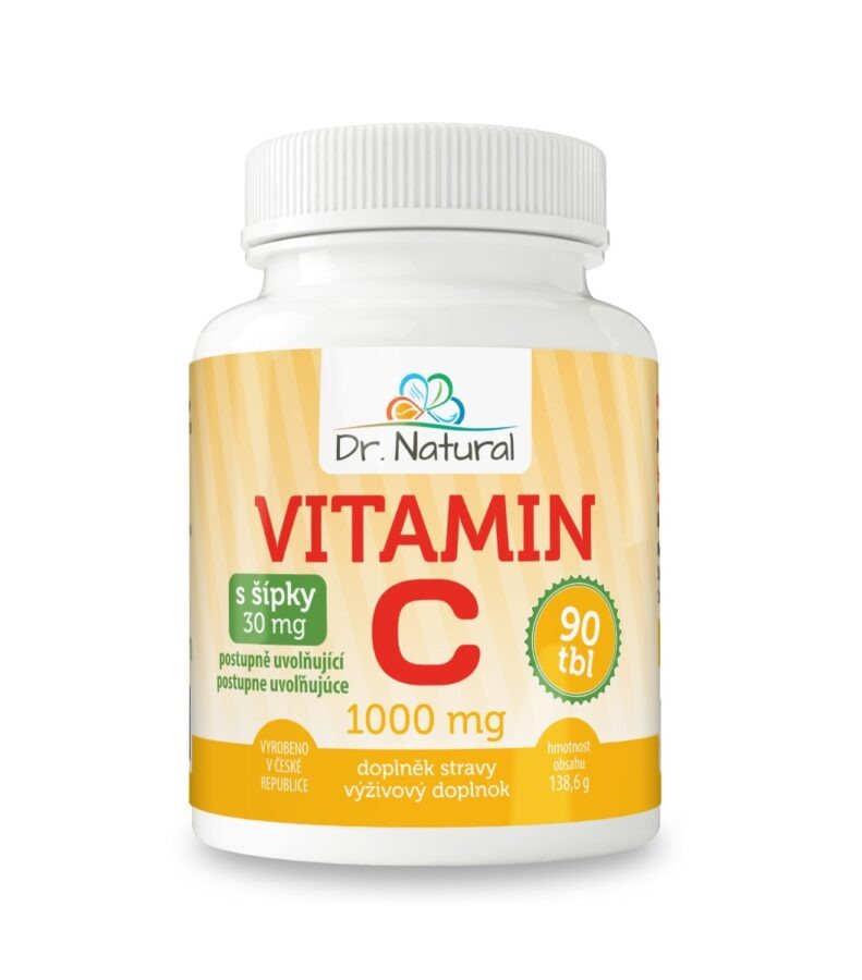 Dr. Natural Vitamín C se šípky 1 000 mg 90 tablet