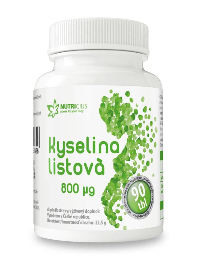 Nutricius Kyselina listová 800 µg 90 tablet