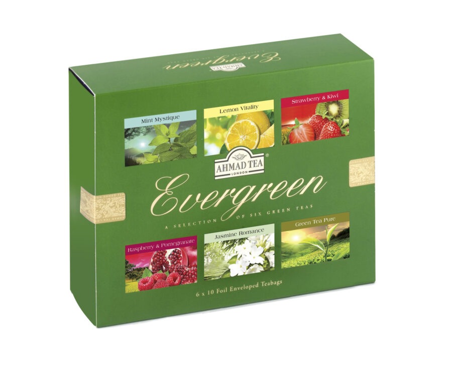 Ahmad Tea Evergreen porcovaný čaj 6 x 10 sáčků