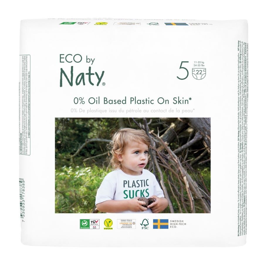 ECO by Naty Junior 11–25 kg dětské plenky 22 ks