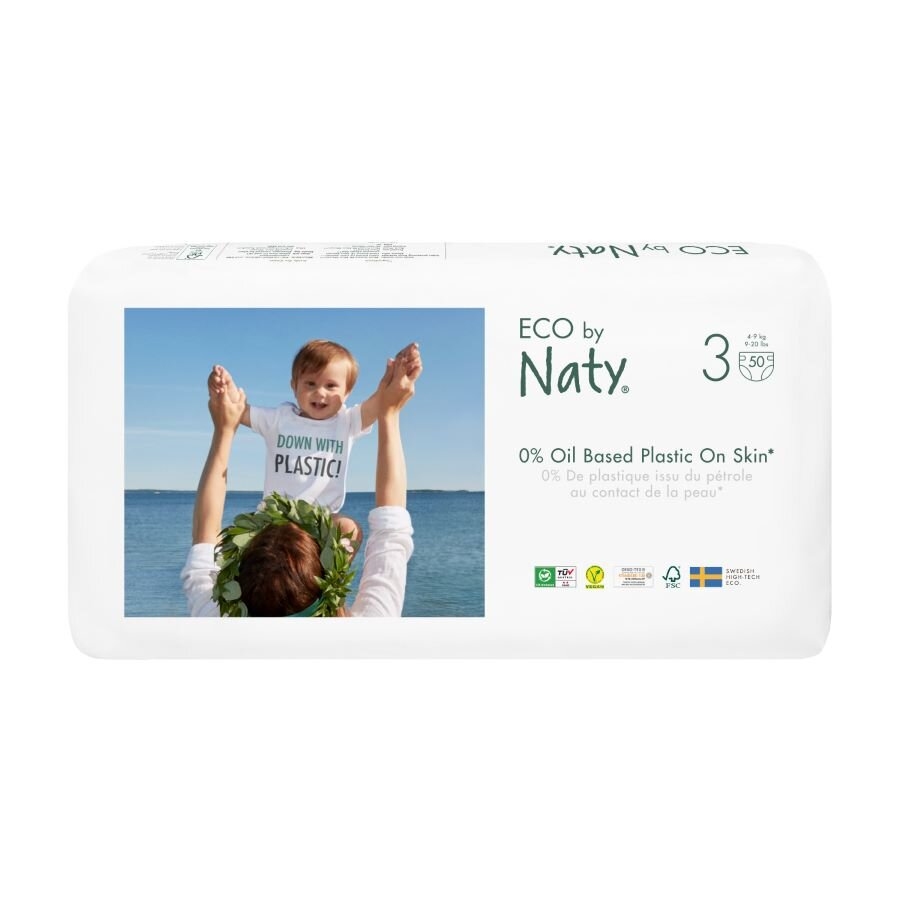 ECO by Naty Midi 4-9 kg dětské plenky 50 ks