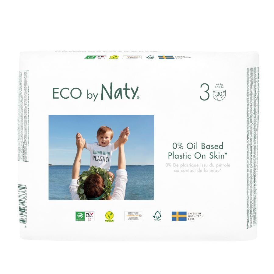 ECO by Naty Midi 4-9 kg dětské plenky 30 ks
