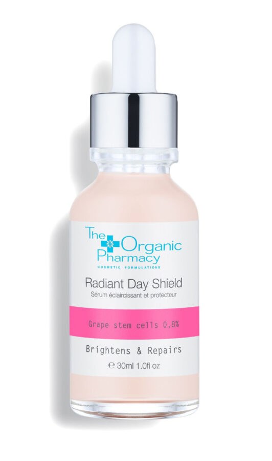 The Organic Pharmacy Radiant Day Shield projasňujicí denní sérum s UV ochranou 30 ml