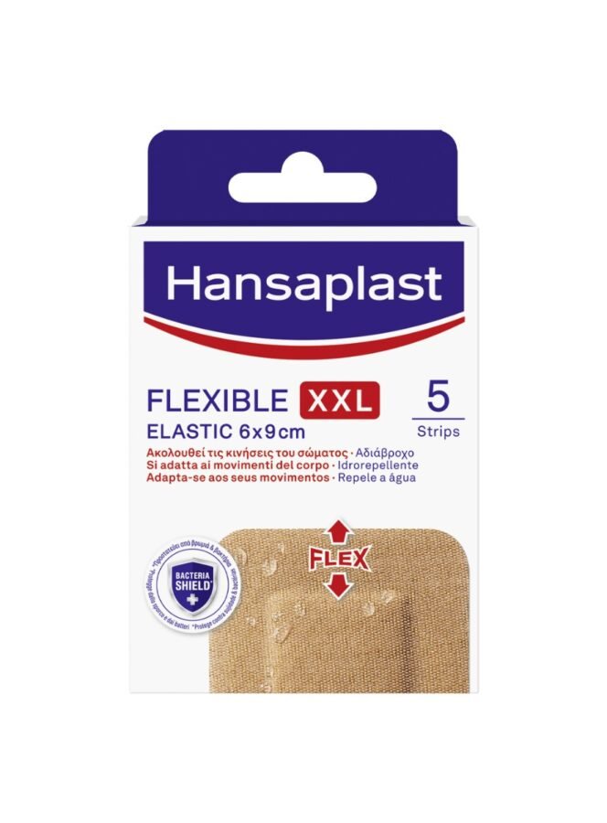 Hansaplast Flexible XXL 6 x 9 cm elastická náplast 5 ks