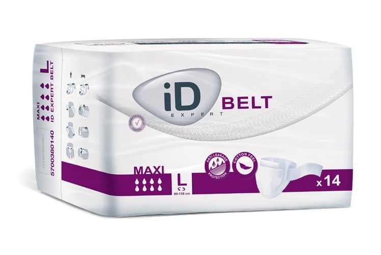 iD Belt Large Maxi plenkové kalhotky s upínacím pásem 14 ks