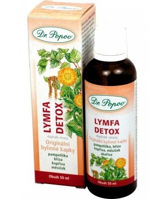 Dr. Popov Lymfa Detox bylinné kapky 50 ml