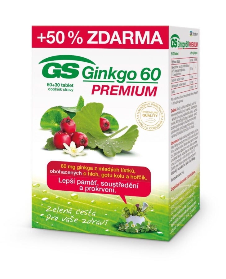 GS Ginkgo 60 Premium 60+30 tablet