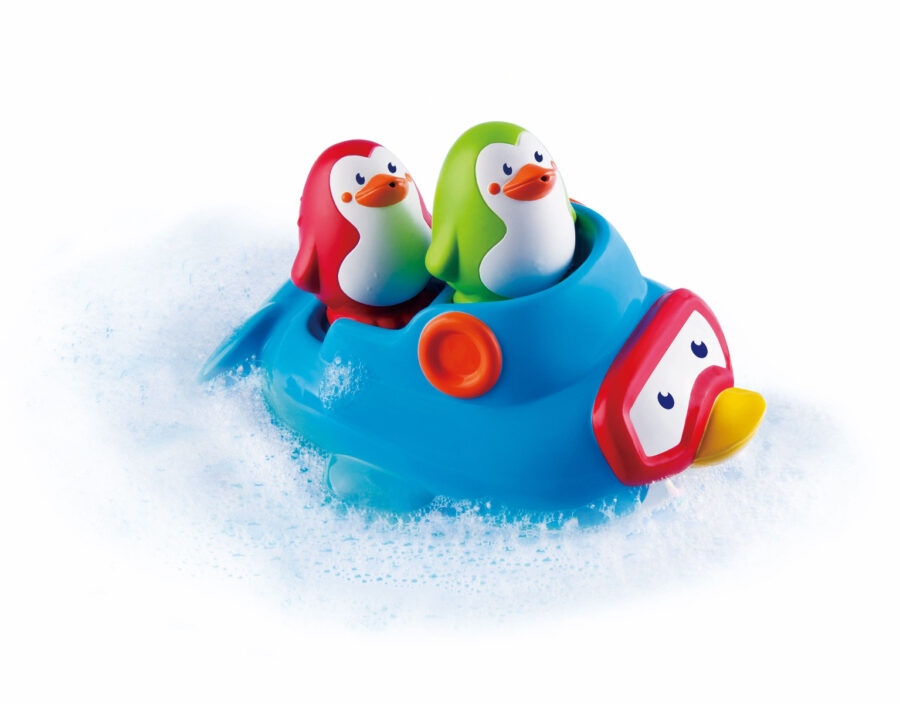 Infantino Lodička s tučňáky do koupele 3 ks