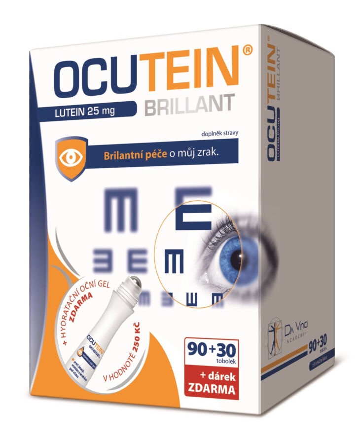 Ocutein Brillant Lutein 25 mg 90+30 tobolek + dárek