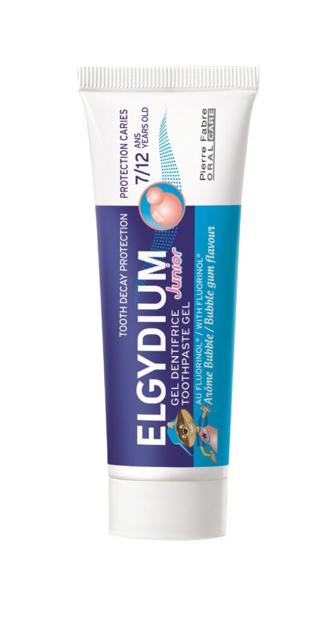 ELGYDIUM Junior Zubní pasta se žvýkačkovou příchutí 50 ml