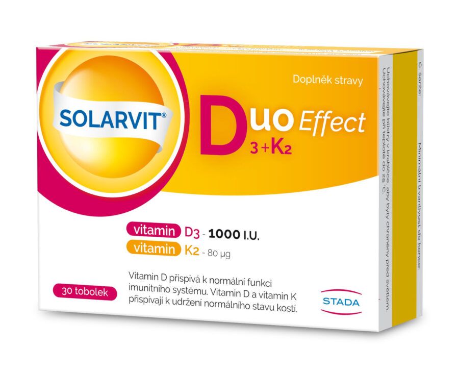 SOLARVIT Duo Effect D3 + K2 30 tobolek