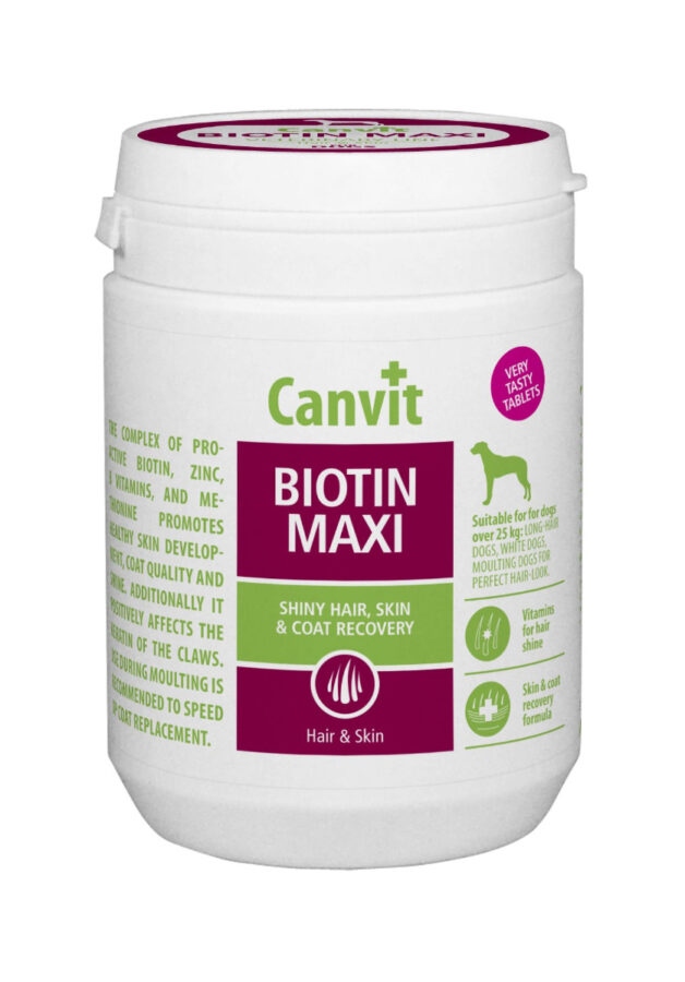 Canvit Biotin Maxi pro psy ochucený 166 tablet