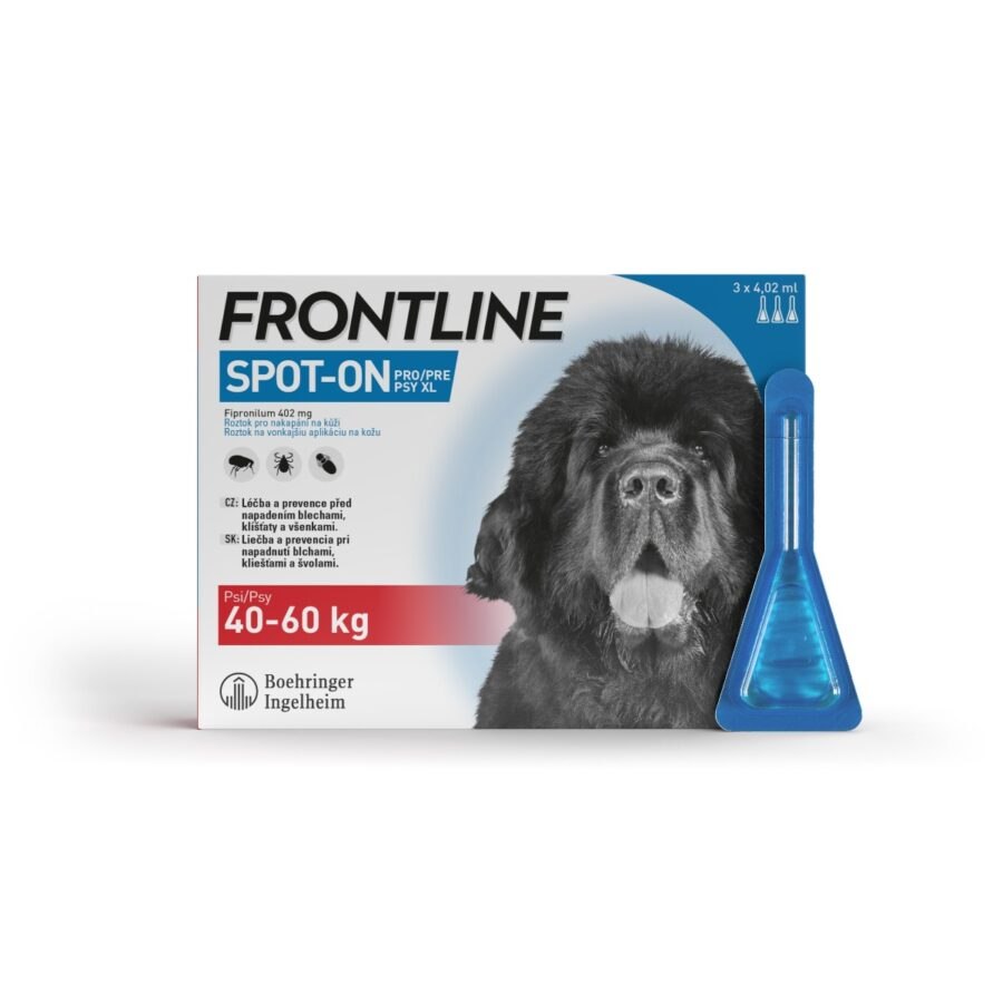 FRONTLINE SPOT-ON pro psy 40-60 kg (XL) 3 pipety