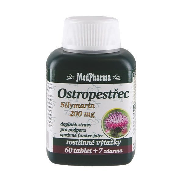 Medpharma Ostropestřec Silymarin 200 mg 37 tablet