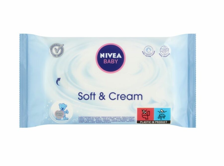 Nivea baby Soft & Cream čistící ubrousky s jemnou péčí 63 ks