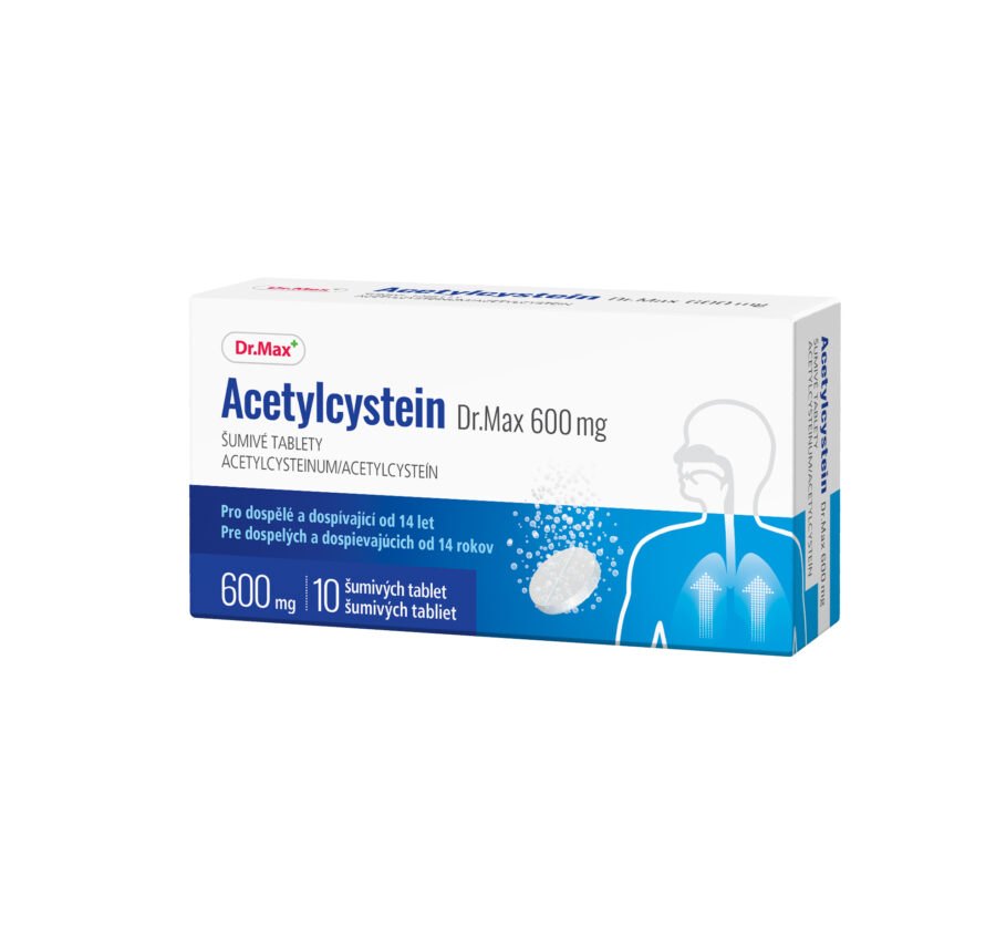Dr.Max Acetylcystein 600 mg 10 šumivých tablet