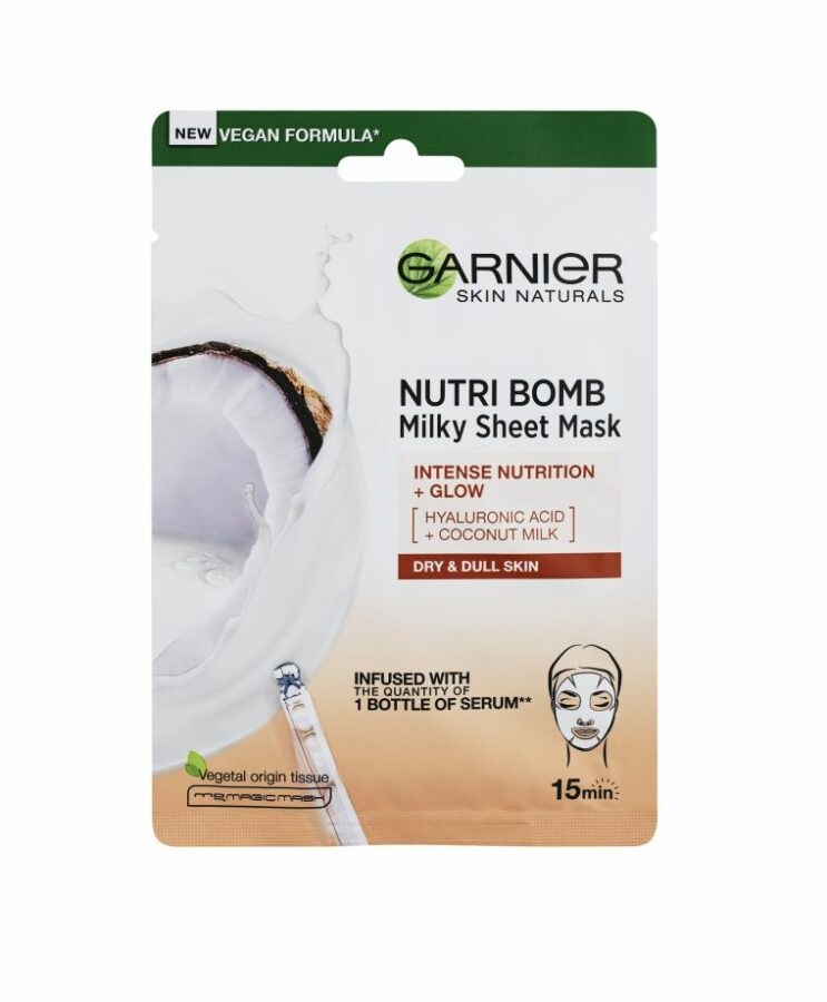Garnier Skin Naturals Nutri Bomb pleťová maska pro suchou pleť 28 g
