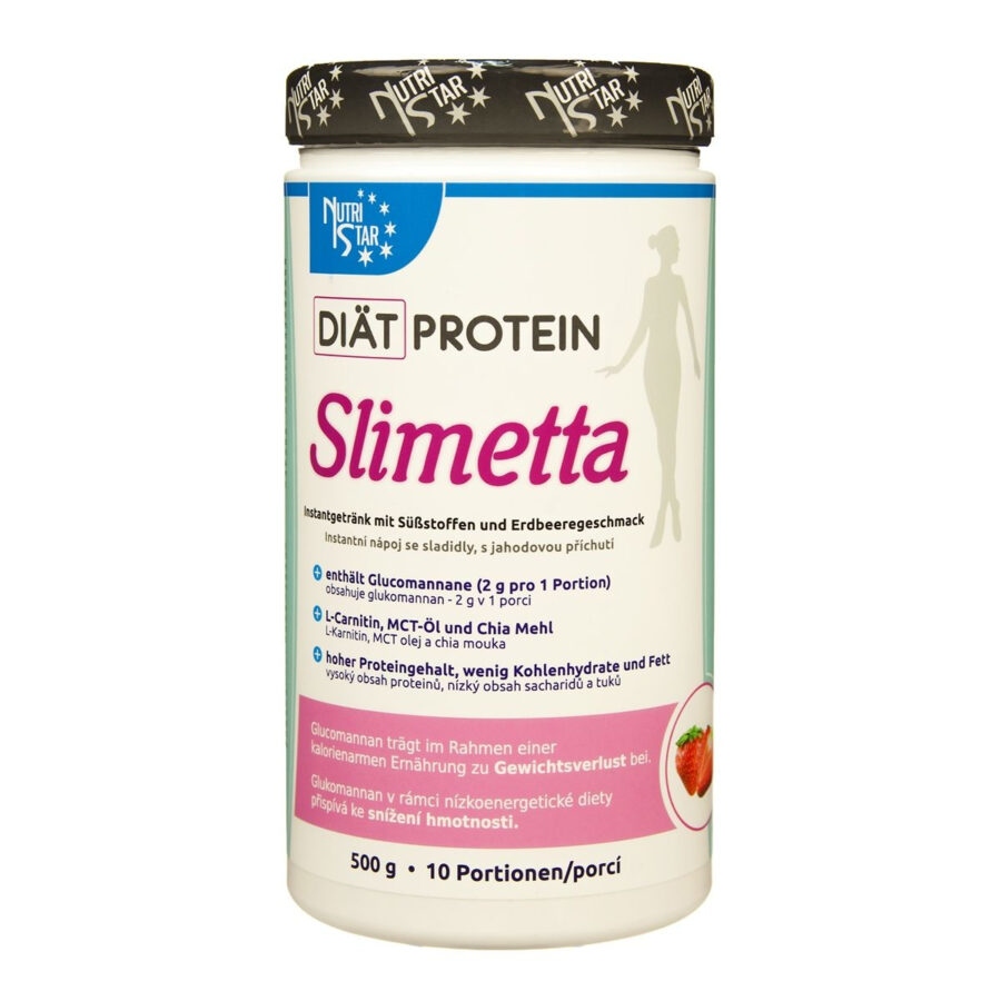 Nutristar Diät Protein SLIMETTA nápoj 500 g jahoda