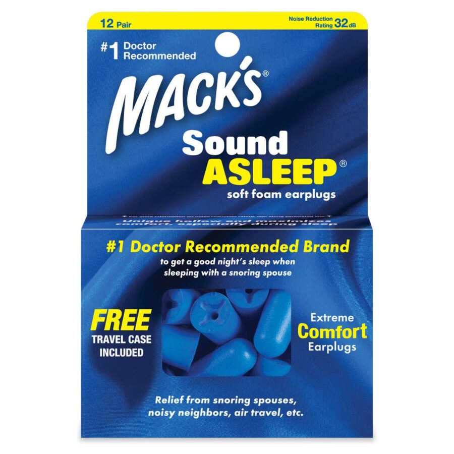 MACKS Sound Asleep špunty do uší 12 párů