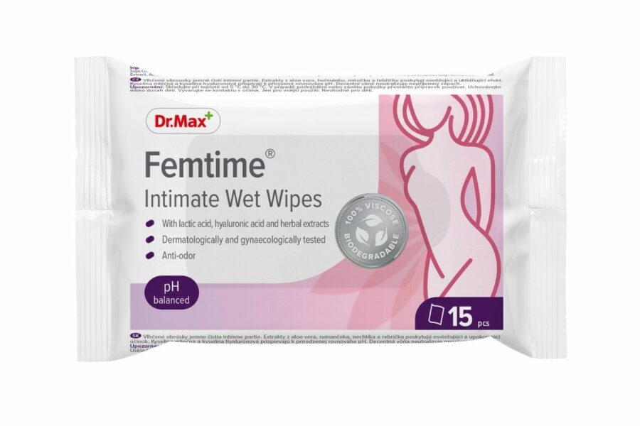 Dr.Max Femtime Intimate Wet Wipes 15 ks