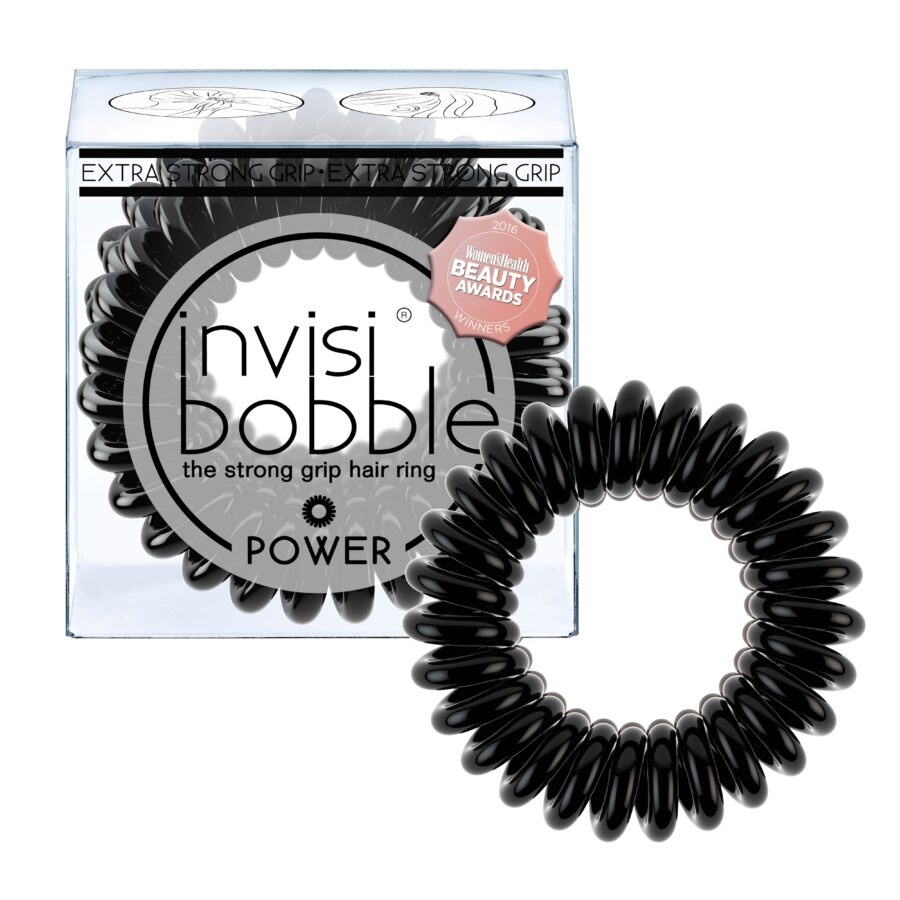 Invisibobble Power True Black gumička do vlasů 3 ks