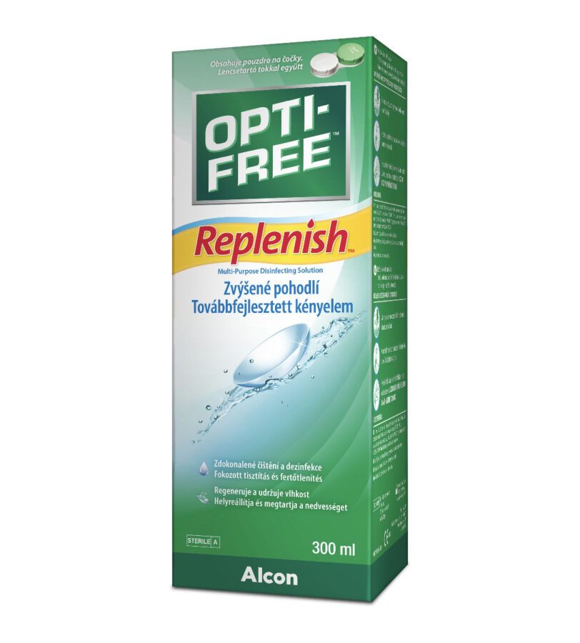 Opti free Replenish roztok 120 ml + pouzdro na čočky