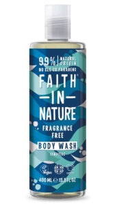 Faith in Nature Sprchový gel bez vůně hypoalergenní 400 ml