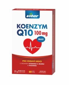 Vitar Koenzym Q10 100 mg + Selen + vitamin E + thiamin 60 kapslí