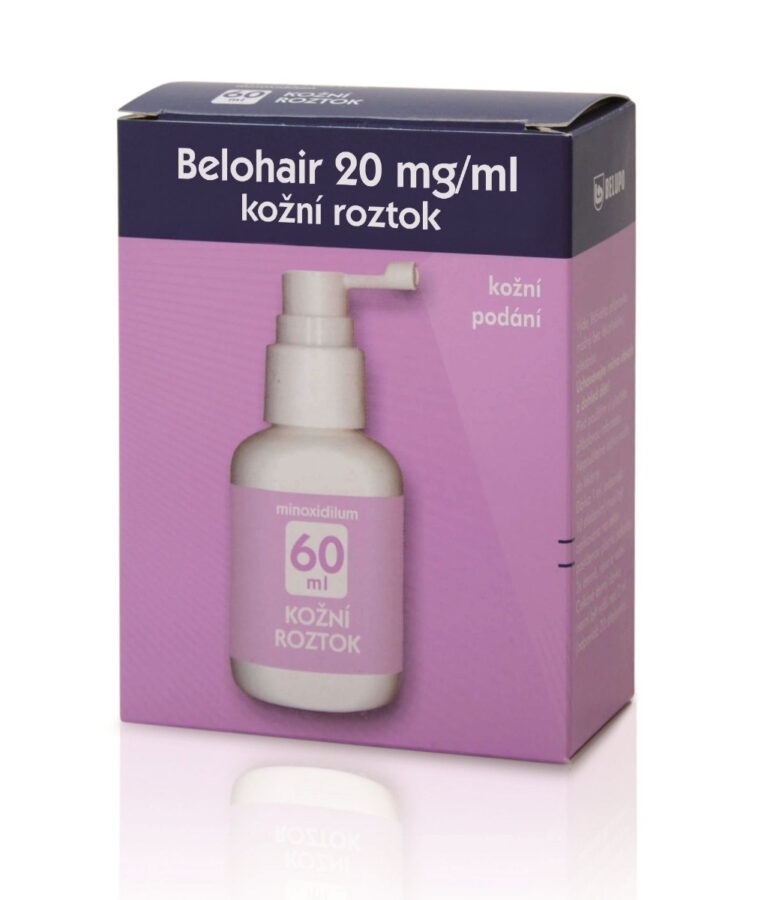 Belohair 20 mg/ml kožní roztok 60 ml