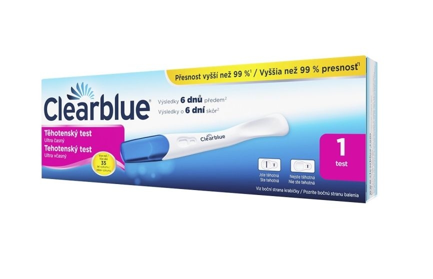 Clearblue ULTRA ČASNÝ těhotenský test 1 ks