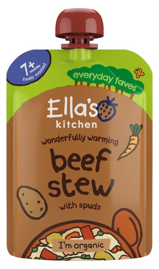 Ellas Kitchen BIO Dušené hovězí maso s bramborami kapsička 130 g