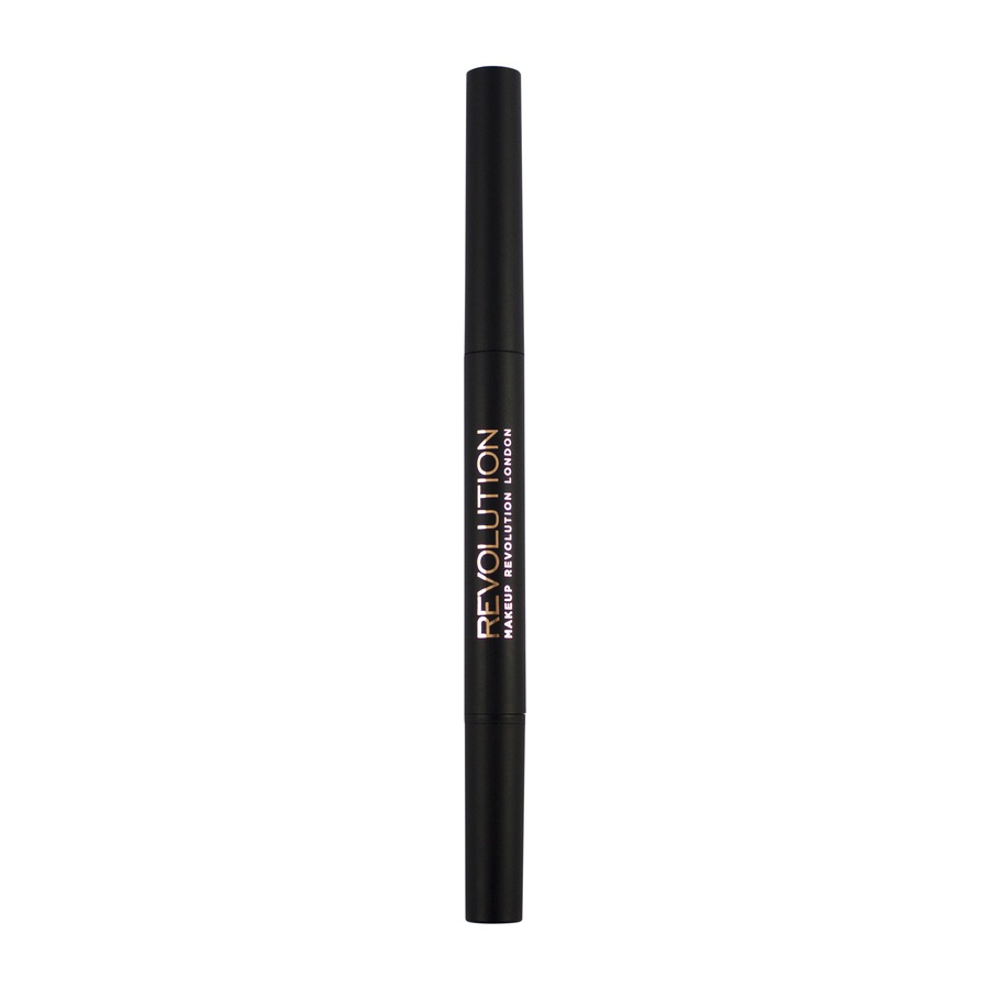Makeup Revolution Duo Dark Brown tužka na obočí 1 g
